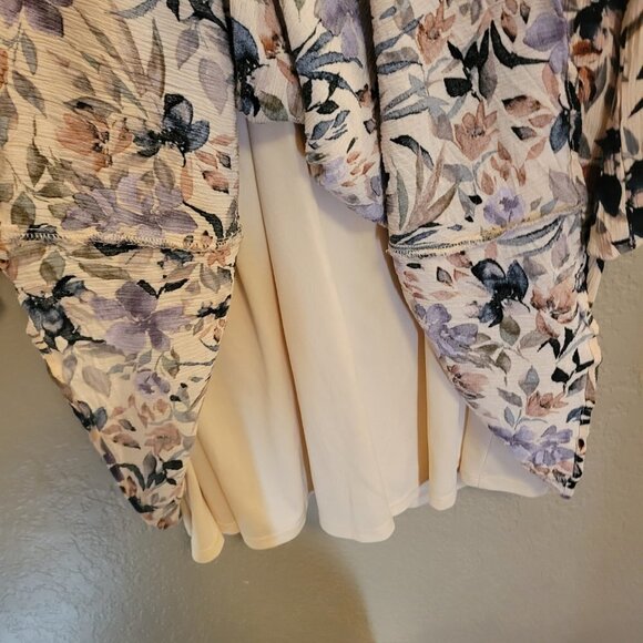 Torrid Floral Mini Dress with Crochet Detail - Picture 8 of 11